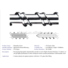 bimetallic injection machine screw barrel